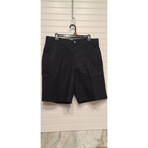 Brahma Mens Black Canvas 9 inch Relaxed Fit Canvas Shorts Size 34 NWT